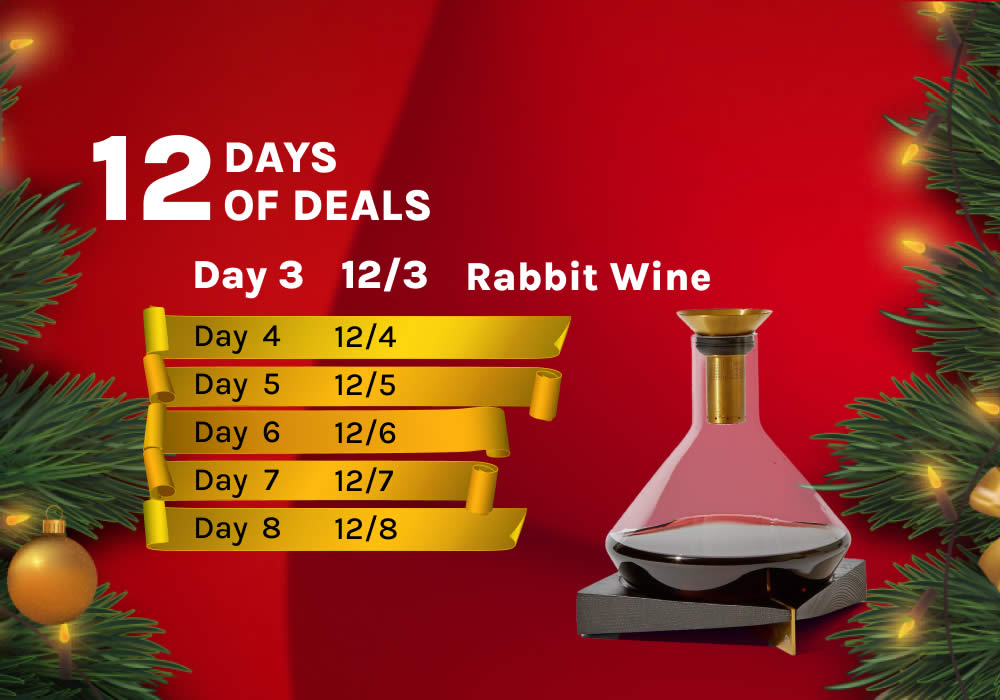 Rabbit Additional $25 Off RBT Glass Decanter + Wood Base