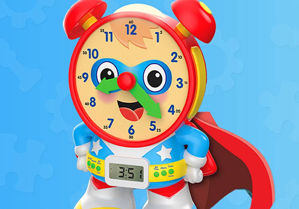 Learning Journey $5 Off Super Telly Teaching Time Clock Classic