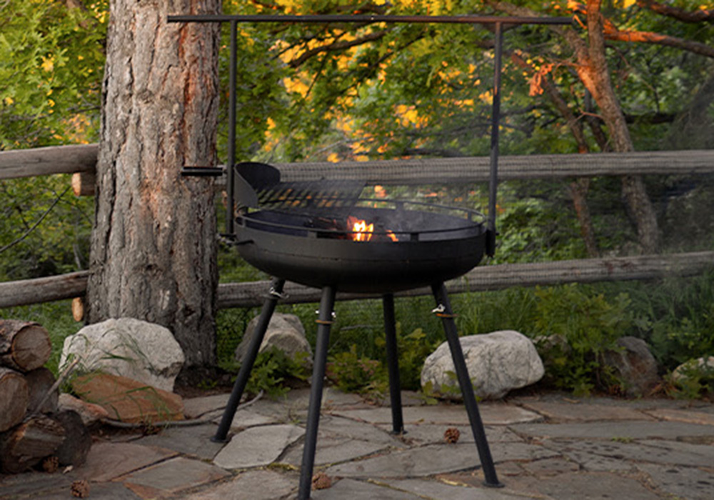 Grill on a deck