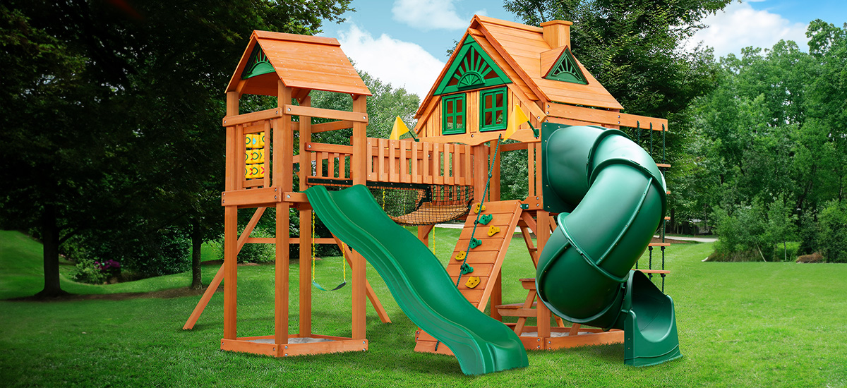 Gorilla Playset in a green yard